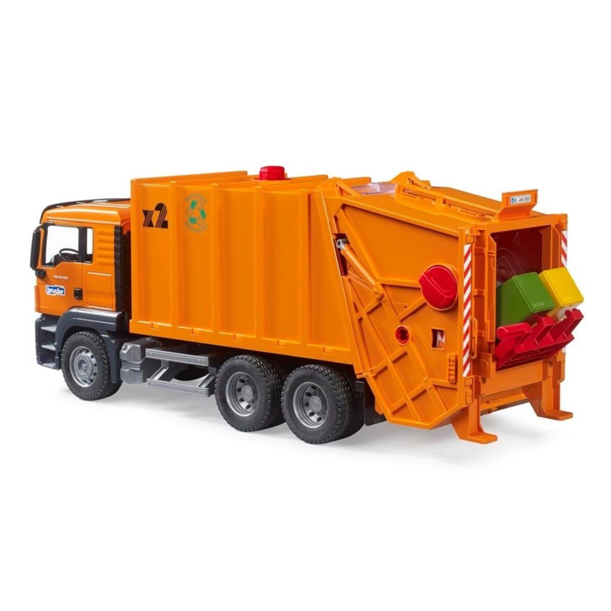 Bruder 1:16 MAN TGS Çöp Kamyonu Turuncu Lisanslı Model - Roket Oyuncak