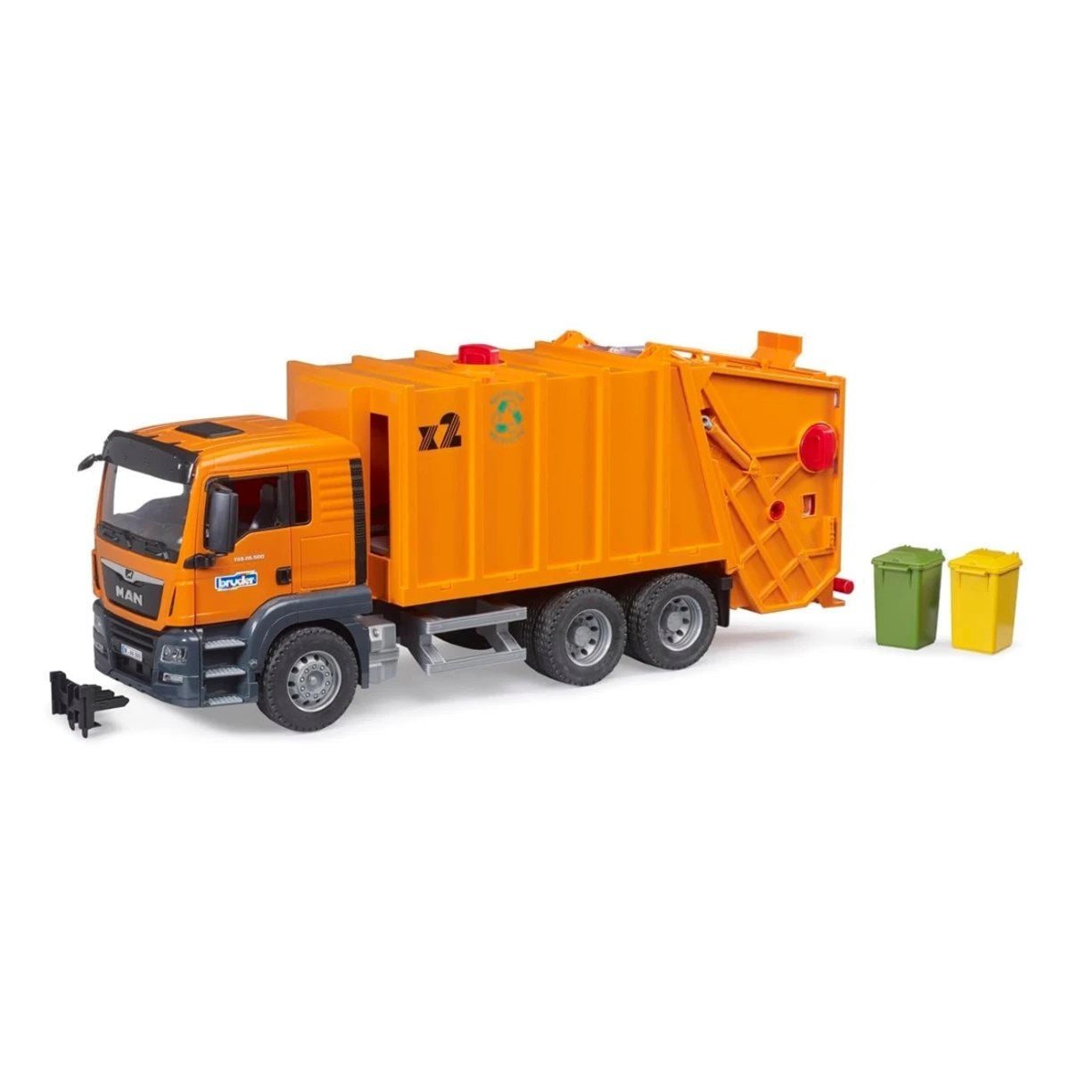 Bruder 1:16 MAN TGS Çöp Kamyonu Turuncu Lisanslı Model - Roket Oyuncak