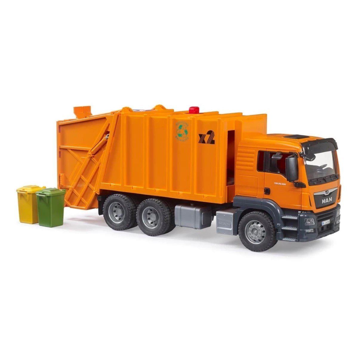 Bruder 1:16 MAN TGS Çöp Kamyonu Turuncu Lisanslı Model - Roket Oyuncak