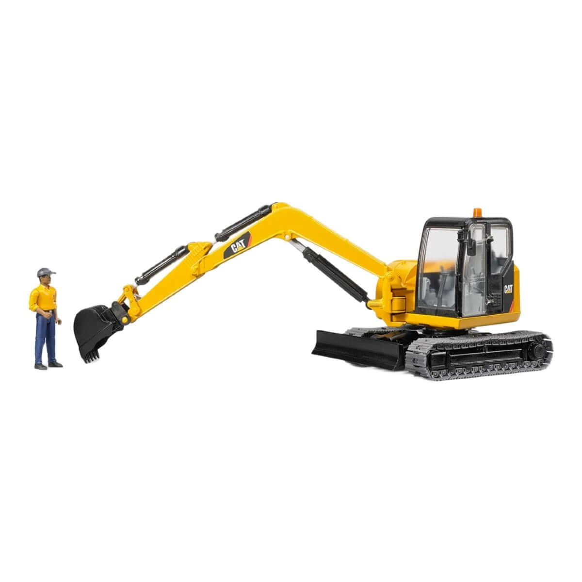Bruder Cat Mini Ekskavatör ve İnşaat İşçisi BR02466 - Roket Oyuncak