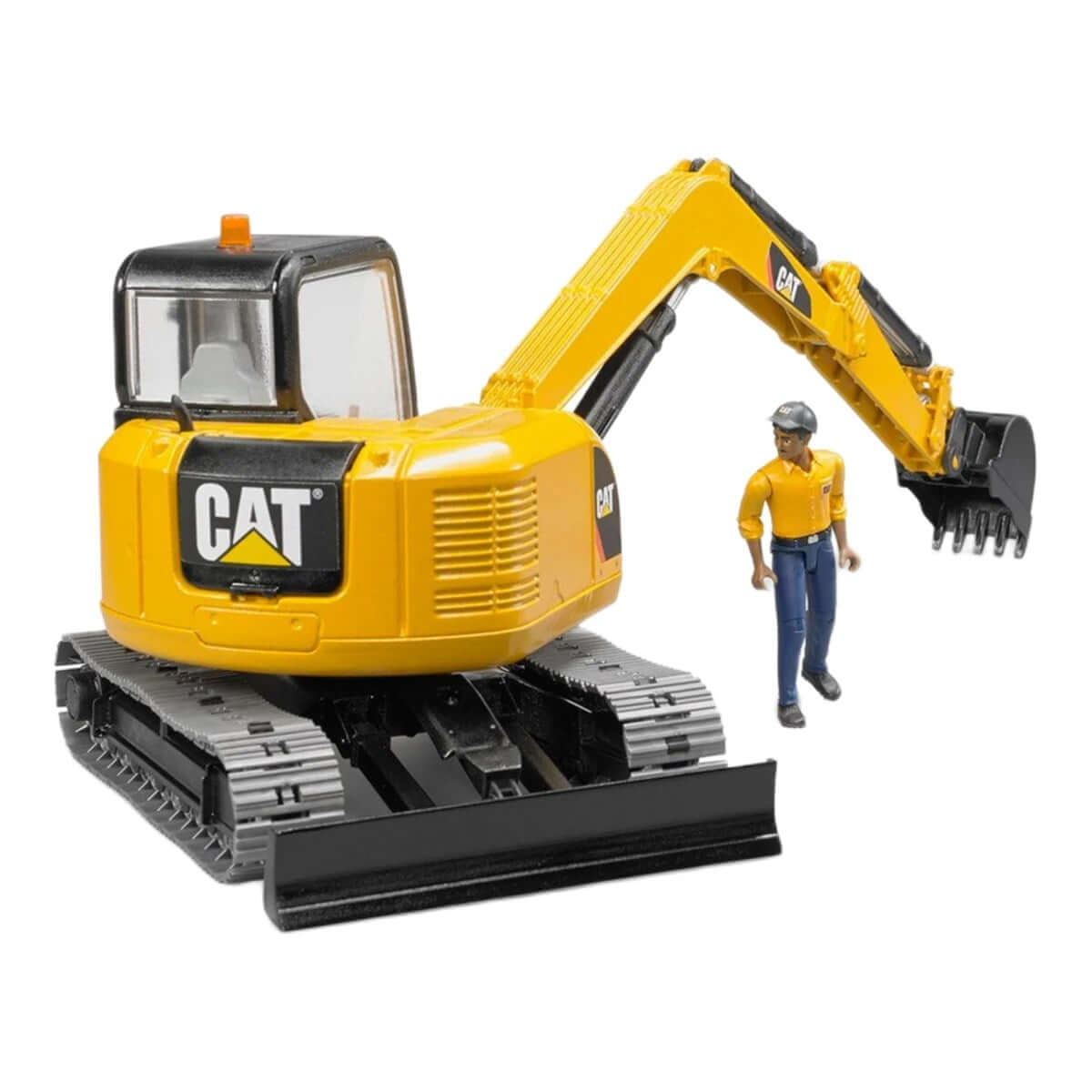 Bruder Cat Mini Ekskavatör ve İnşaat İşçisi BR02466 - Roket Oyuncak