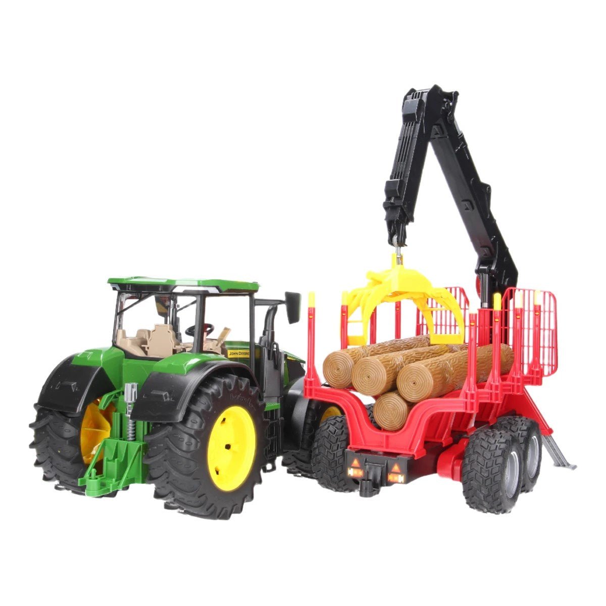 Bruder J. Deere 7R 350 Traktör & Kütük Römork BR03154 - Roket Oyuncak