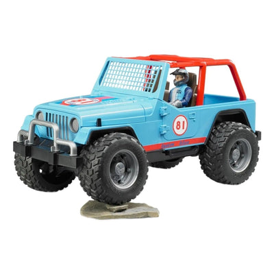 Bruder Jeep Cross Mavi Safari Aracı Ve Kasklı Pilotu BR02541 - Roket Oyuncak