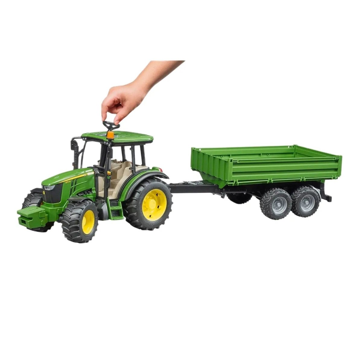 Bruder John Deere 5115M Traktör Ve Römork BR02108 - Roket Oyuncak