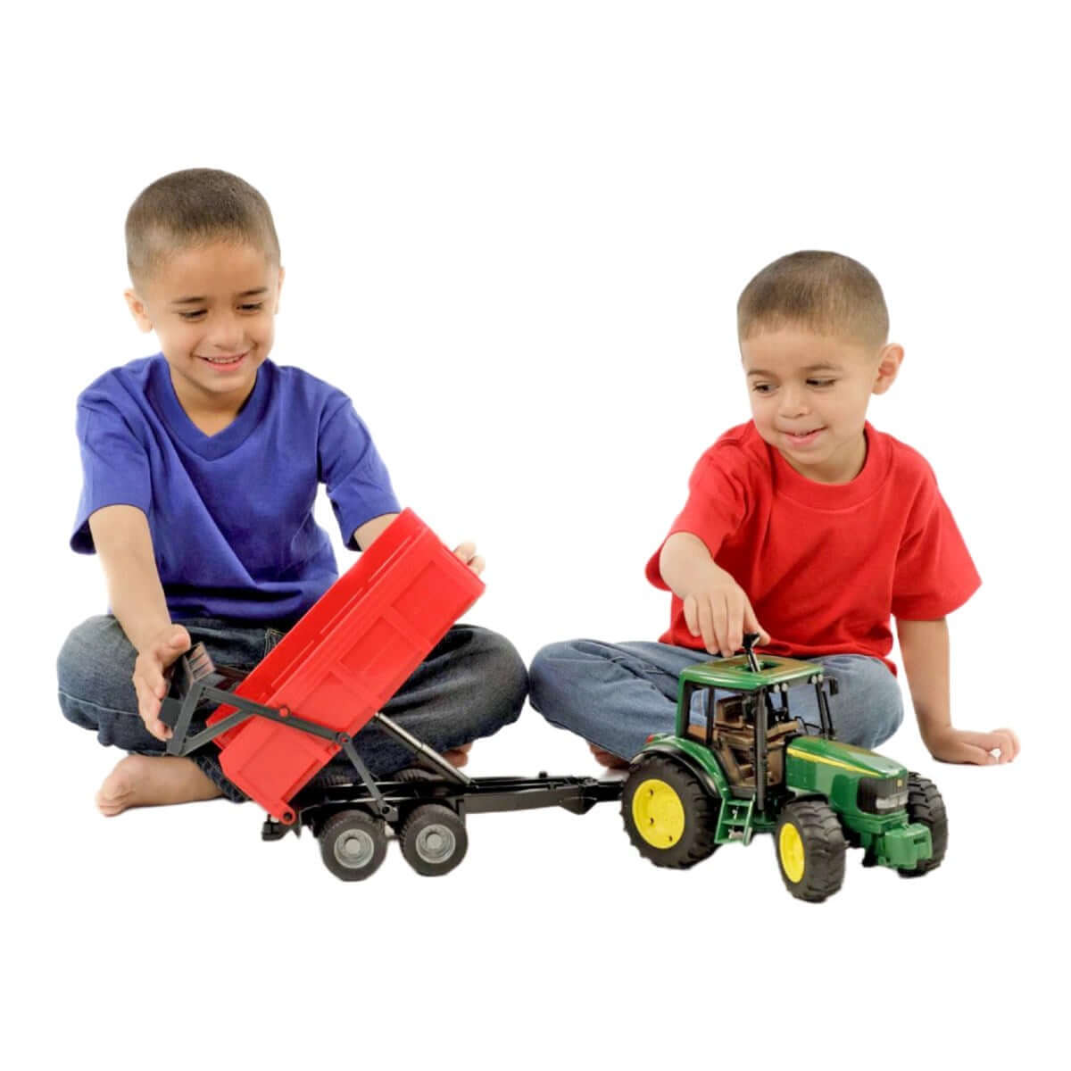 Bruder John Deere 6920 Traktör ve Kırmızı Römork BR02057 - Roket Oyuncak