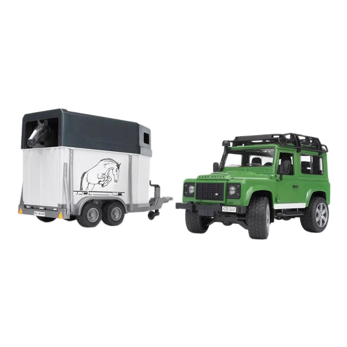 Bruder Land Rover Arazi Aracı Ve At Nakil Aracı BR02592 - Roket Oyuncak