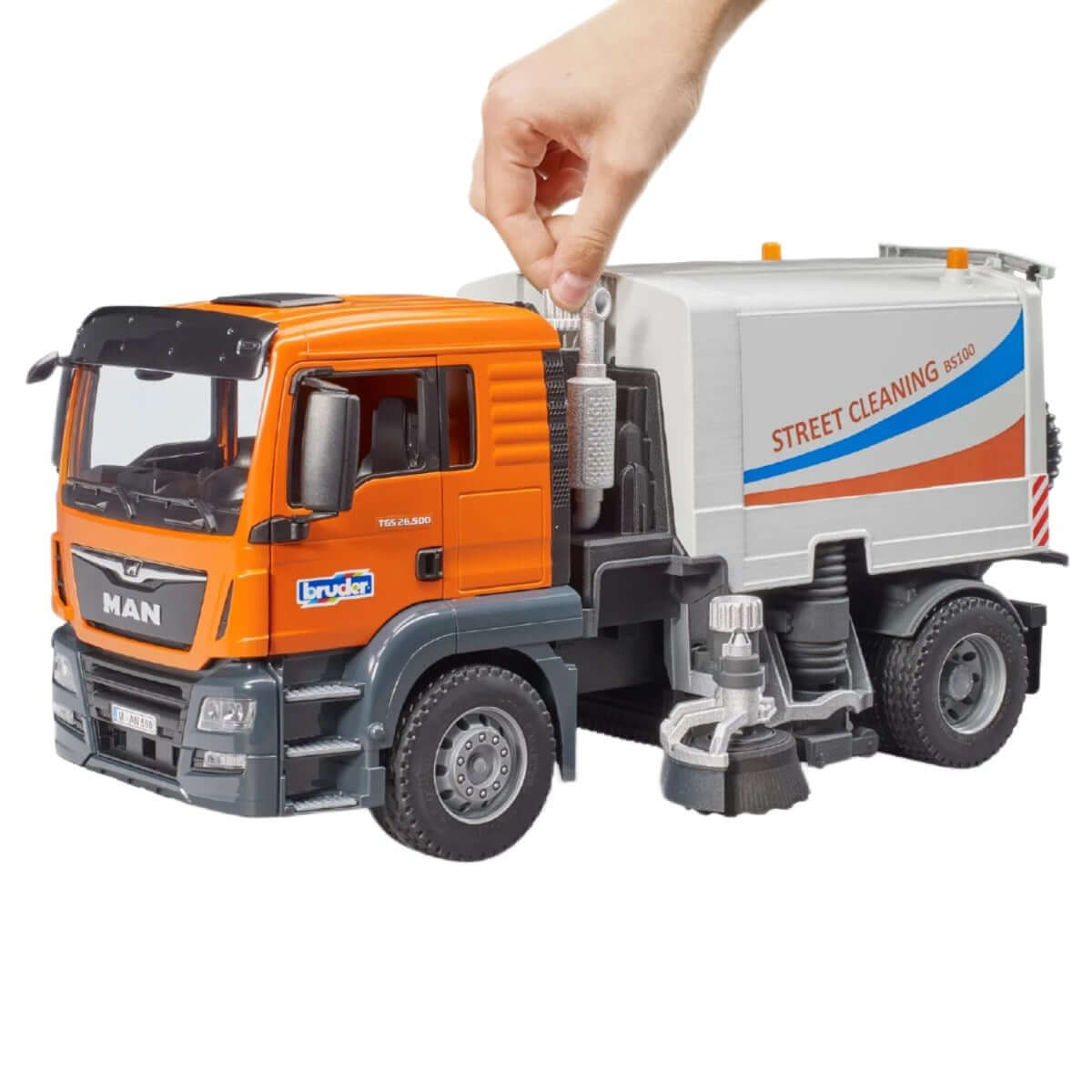 Bruder Man Tgs Cadde Süpürme Kamyonu BR03780 - Roket Oyuncak