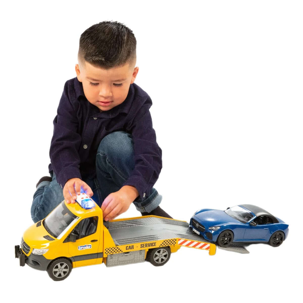 Bruder MB Sprinter Araba Çekici ve Roadster Araba BR02675 - Roket Oyuncak