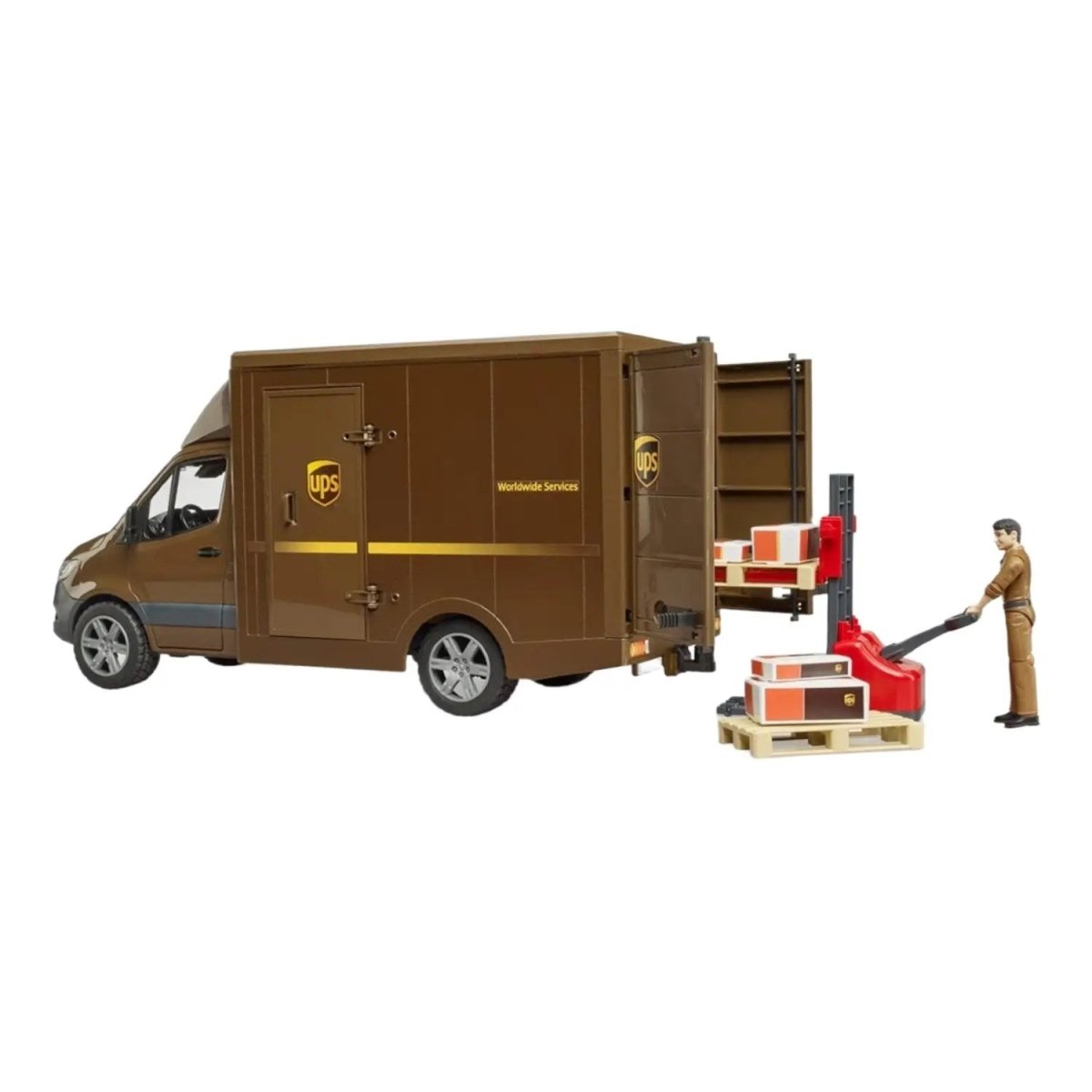 Bruder Mercedes Benz Sprinter Ups Kargo Aracı Transpalet BR02678 - Roket Oyuncak