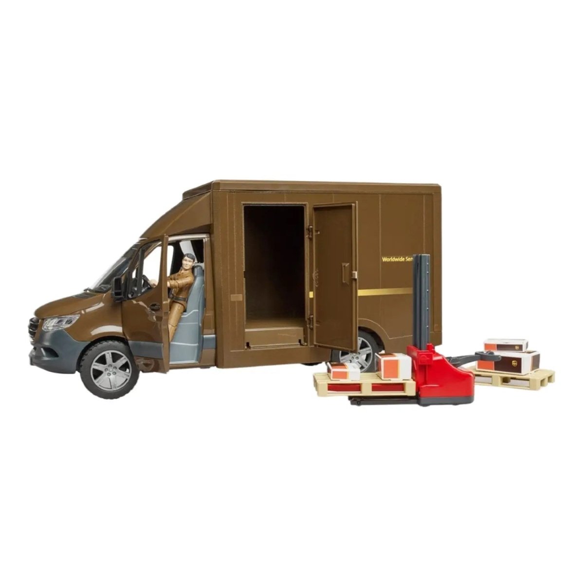 Bruder Mercedes Benz Sprinter Ups Kargo Aracı Transpalet BR02678 - Roket Oyuncak