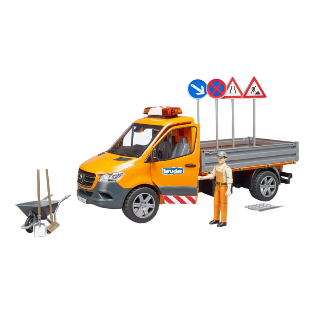 Bruder Sesli Işıklı MB Sprinter Yol Bakım Aracı Ve Elemanı - Roket Oyuncak