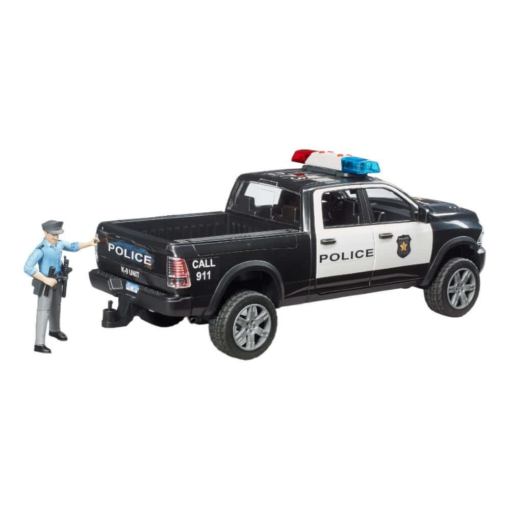 Bruder Sesli Işıklı Ram 2500 Polis Aracı ve Memur BR02505 - Roket Oyuncak