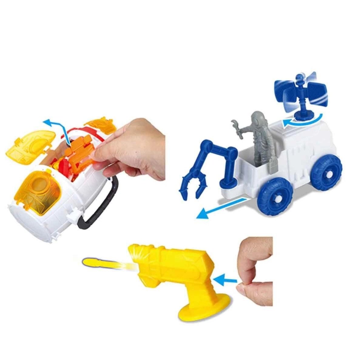 Bucket Master Sesli ve Işıklı Uzay Mekiği Kova Seti 60 Parça - Roket Oyuncak