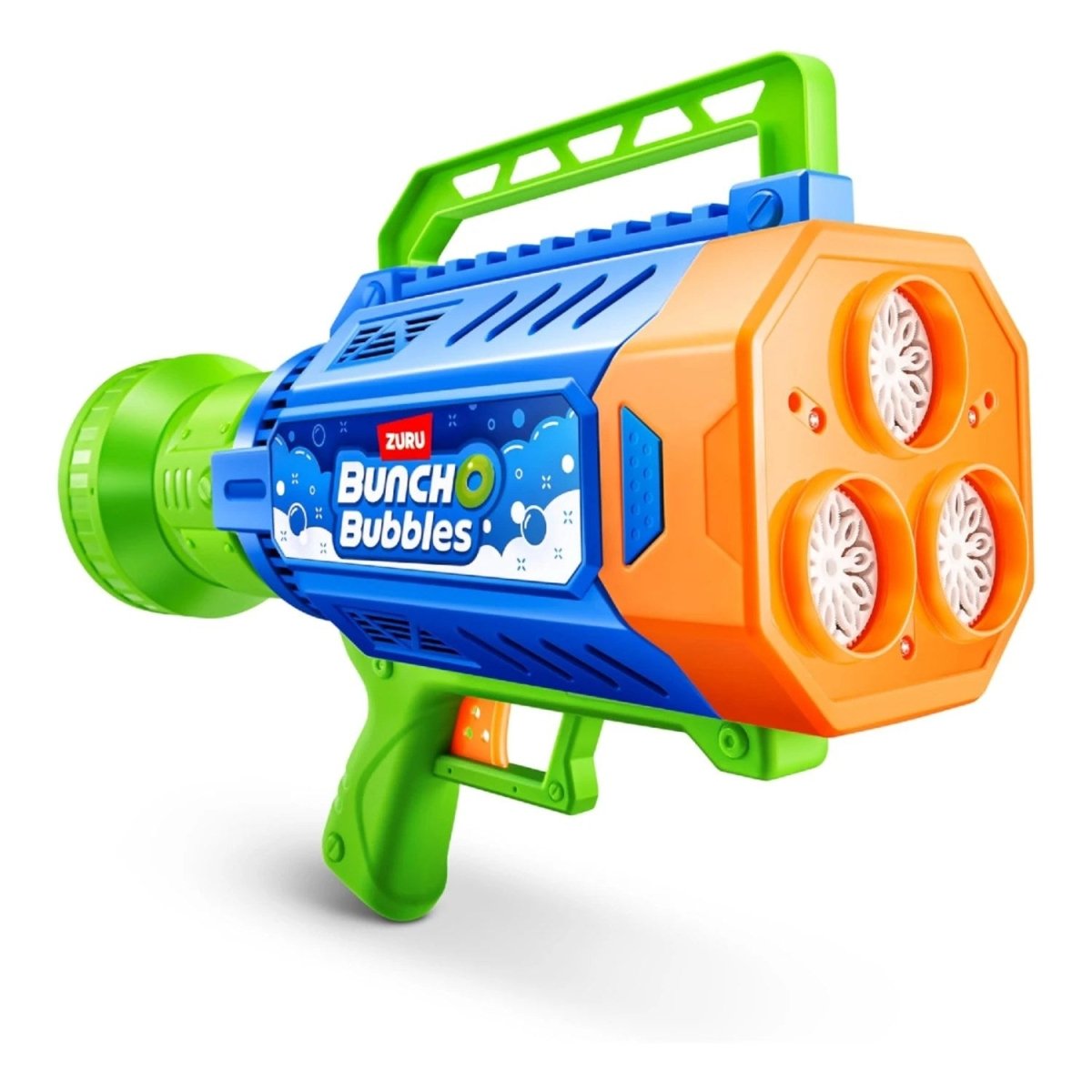 Bunch O Bubbles Işıklı Mega Köpük Tabancası Dakikada 15.000 Baloncuk Kapasiteli, LED Işıklı ve Şarj Edilebilir Motorlu Dev Baloncuk Silahı - Roket Oyuncak