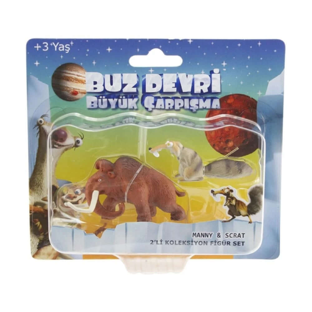 Buz Devri 5 Büyük Çarpışma 2'li Figür Set Manny ve Scrat - Roket Oyuncak