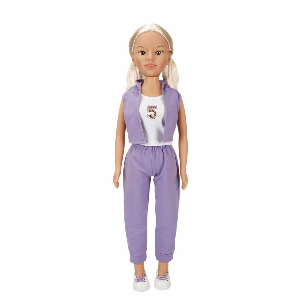 Dollz n More Yürüyüş Arkadaşım Clara Sporty 80 Cm Mor