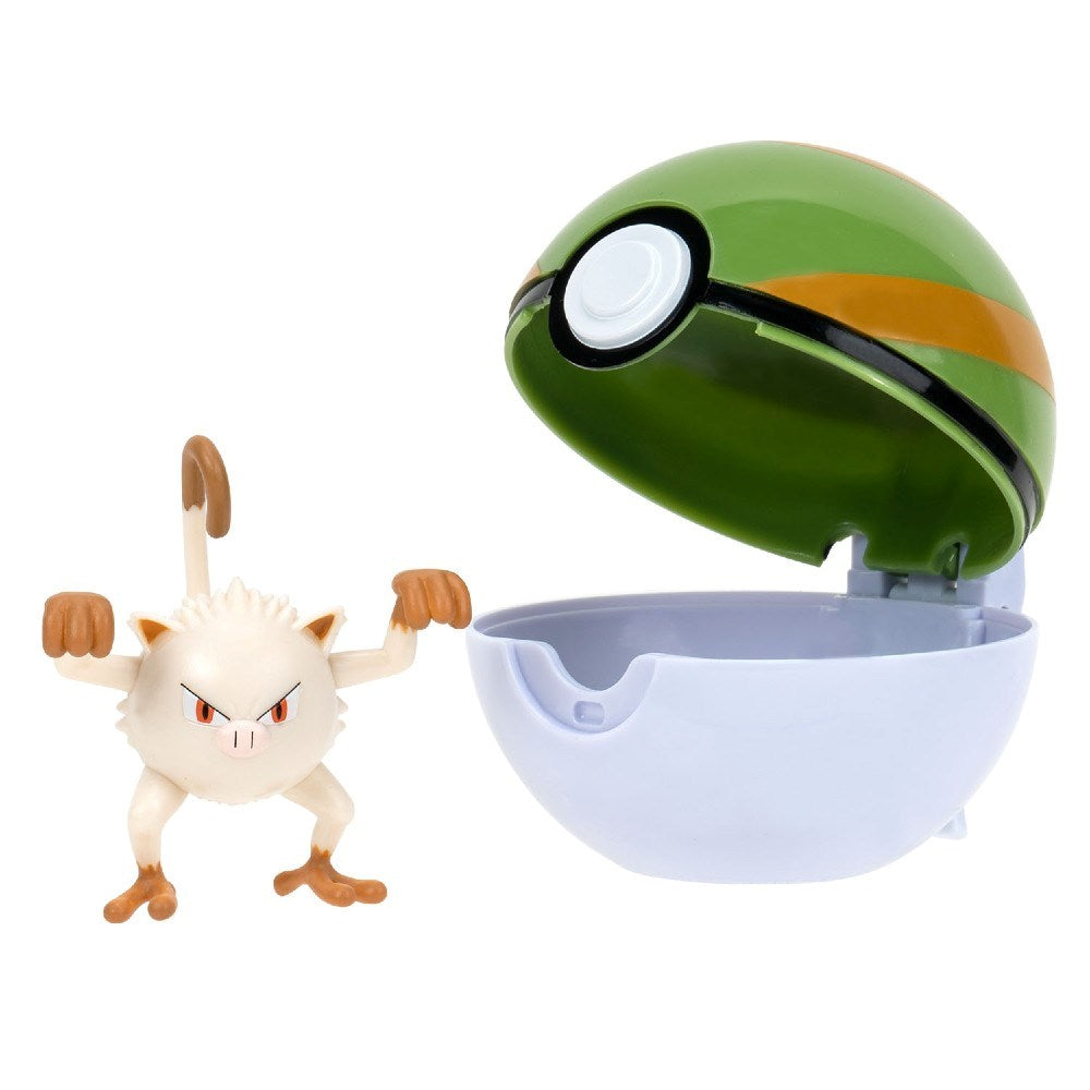 Pokemon Clip 'N' Go Mankey & Nest Ball