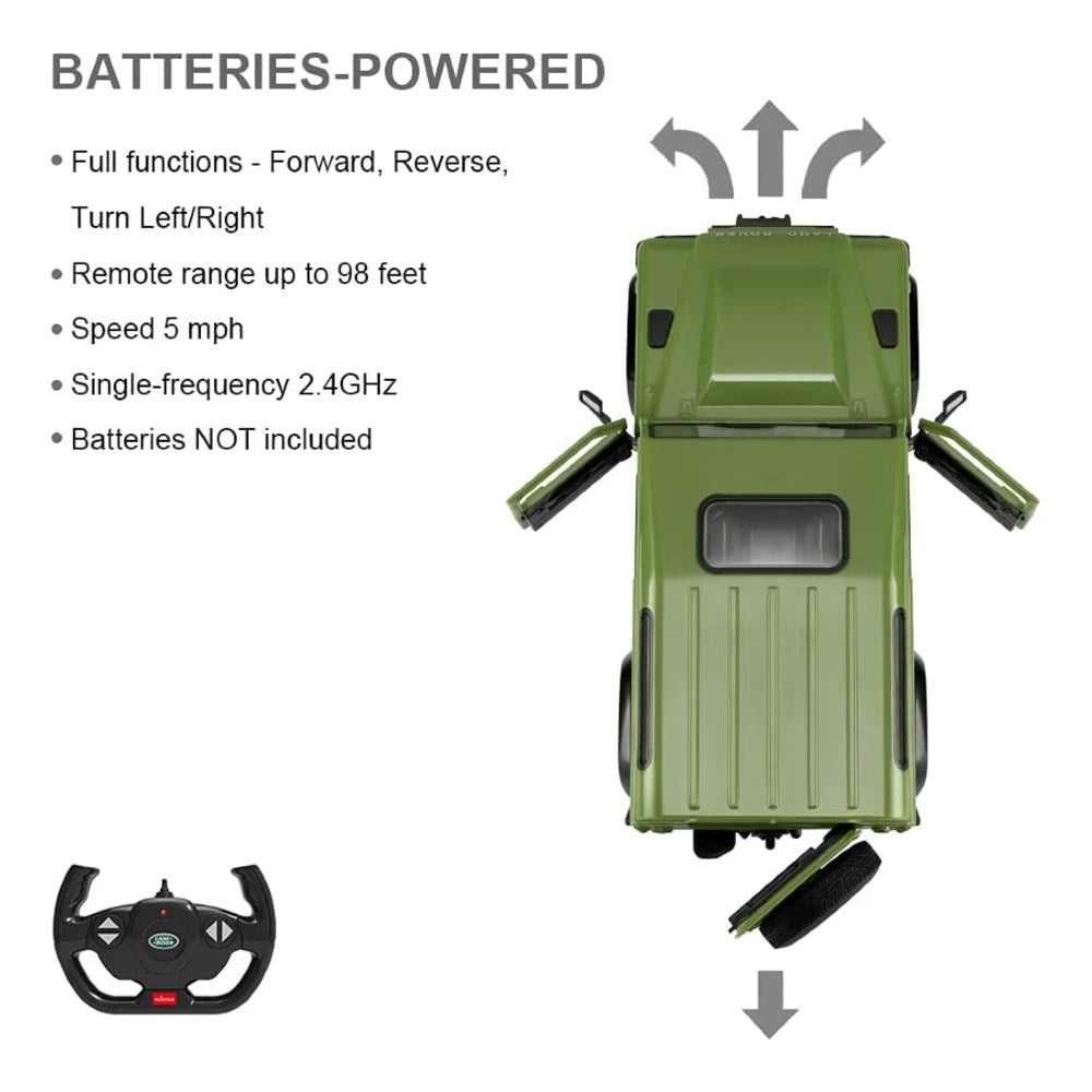 Rastar Land Rover Defender Uzaktan Kumandalı Araba Yeşil