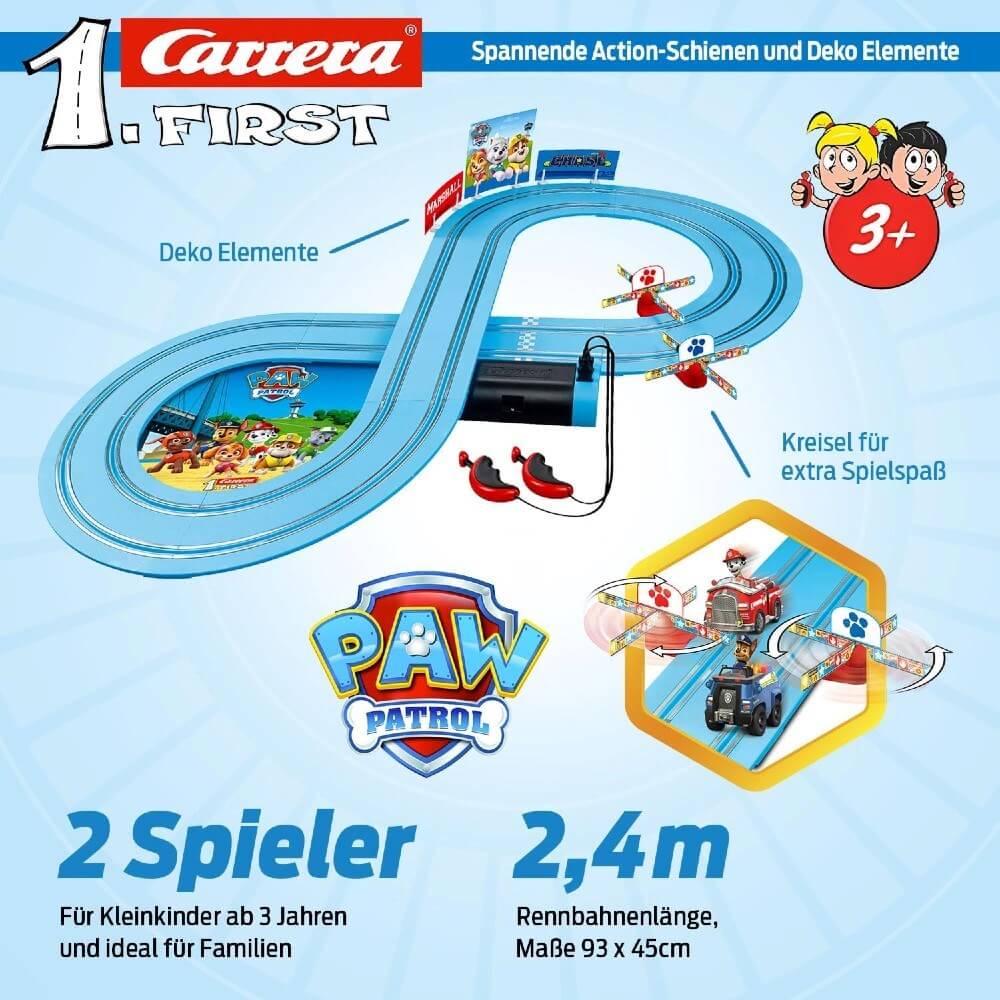 Carrera 1.First Paw Patrol Chase ve Marshall Yarış Pisti - Roket Oyuncak