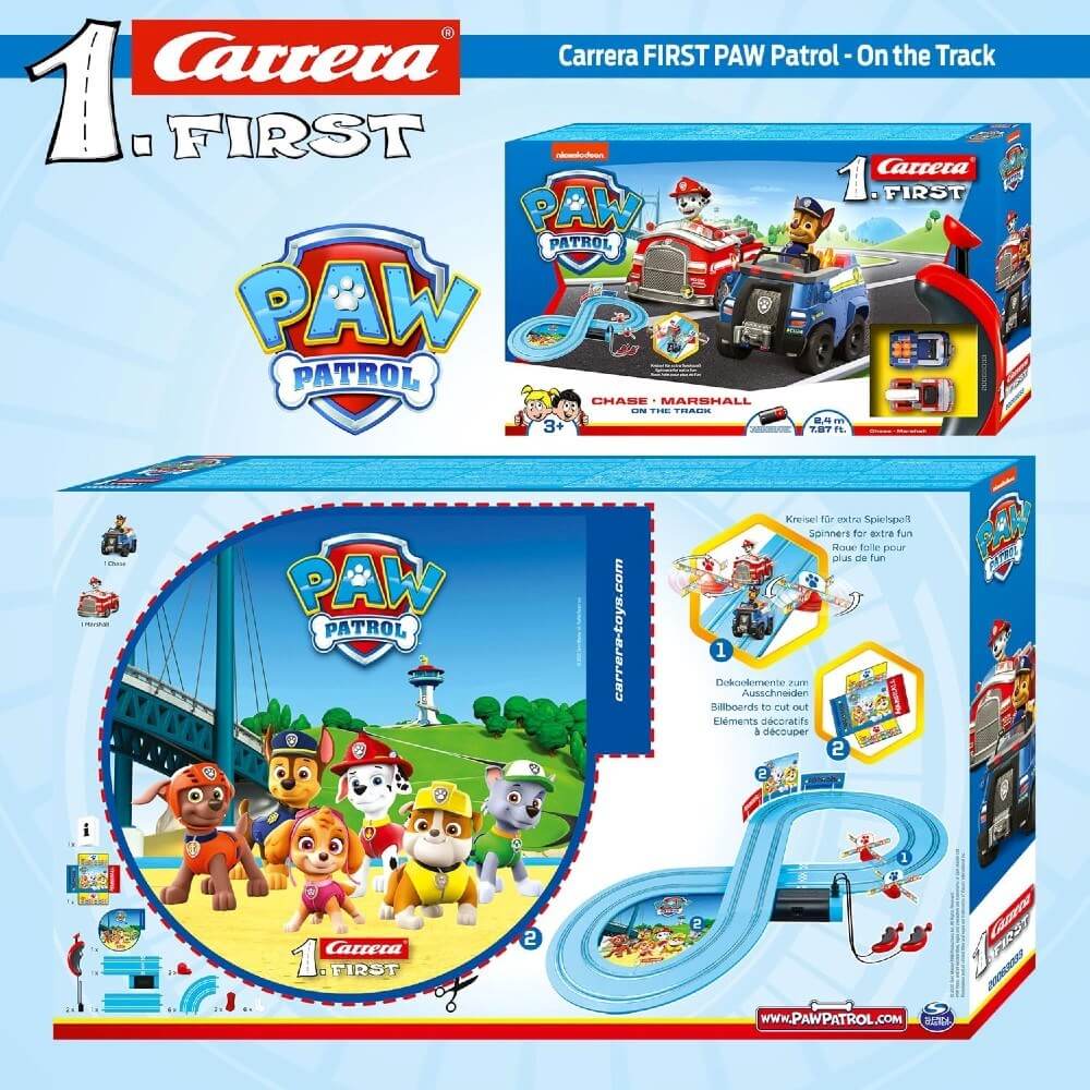 Carrera 1.First Paw Patrol Chase ve Marshall Yarış Pisti - Roket Oyuncak
