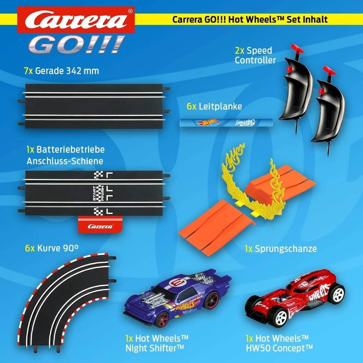 Carrera Go Hot Wheels Slot Yarış Pisti JSB63517 - Roket Oyuncak
