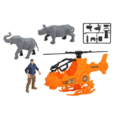 Chap Mei Wild Quest Safari Oyun Seti Gergedan ve Fil - Roket Oyuncak