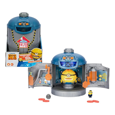 Çılgın Hırsız 4 Mega Minions Jerry Dönüşüm Odası Sesli, Işıklı, Figür Dönüştürme Özellikli ve Disk Fırlatan Mega Jerry Oyun Seti - Roket Oyuncak