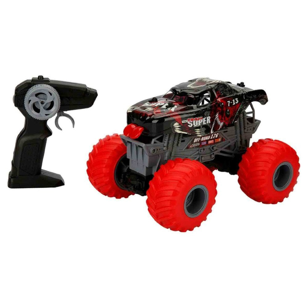 Crazon Spirit Beasts Dev Tekerlekli Kumandalı Araba Crazy ile uzaktan kumanda ve dev tekerlekli araba görseli.