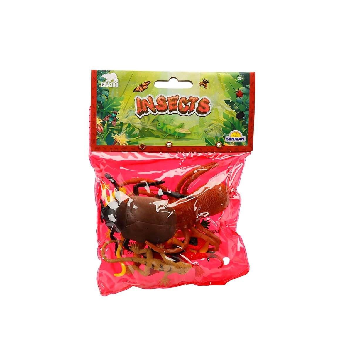 Crazoo Böcekler ve Yılanlar Poşetli Oyun Seti Böcekler - Roket Oyuncak