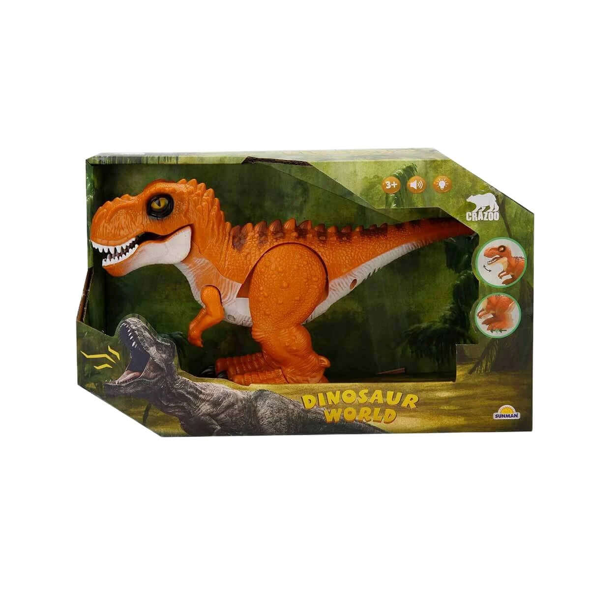 Crazoo Dinosaur World Sesli ve Işıklı Yürüyen Dinozor - Roket Oyuncak