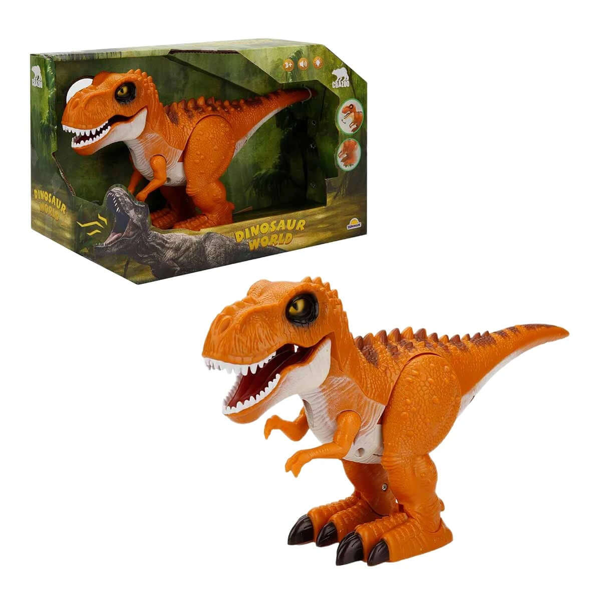 Crazoo Dinosaur World Sesli ve Işıklı Yürüyen Dinozor - Roket Oyuncak