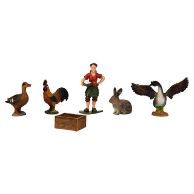 Crazoo Farm Animals Çiftlik Hayvanları Seti Gri Tavşan - Roket Oyuncak