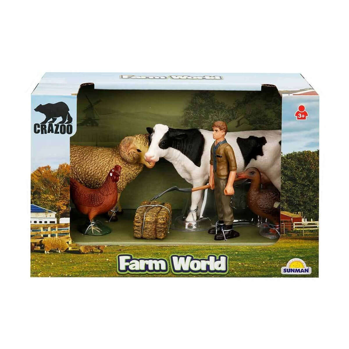 Crazoo Farm Animals Çiftlik Hayvanları Seti Koç - Roket Oyuncak