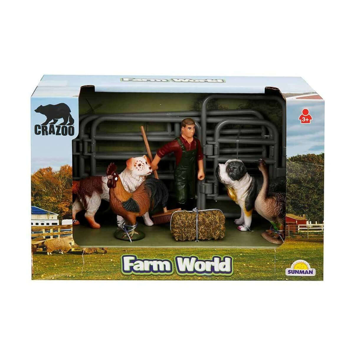 Crazoo Farm Animals Çiftlik Hayvanları Seti Köpek - Roket Oyuncak