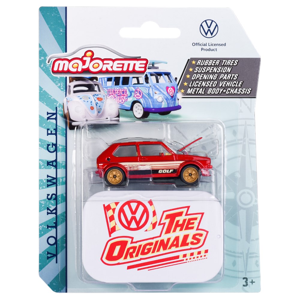 Majorette Vw The Originals Deluxe Serisi Golf MK 1 Kırmızı