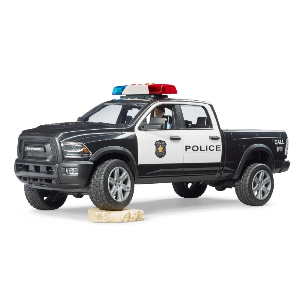 Bruder Sesli Işıklı Ram 2500 Polis Aracı ve Memur BR02505