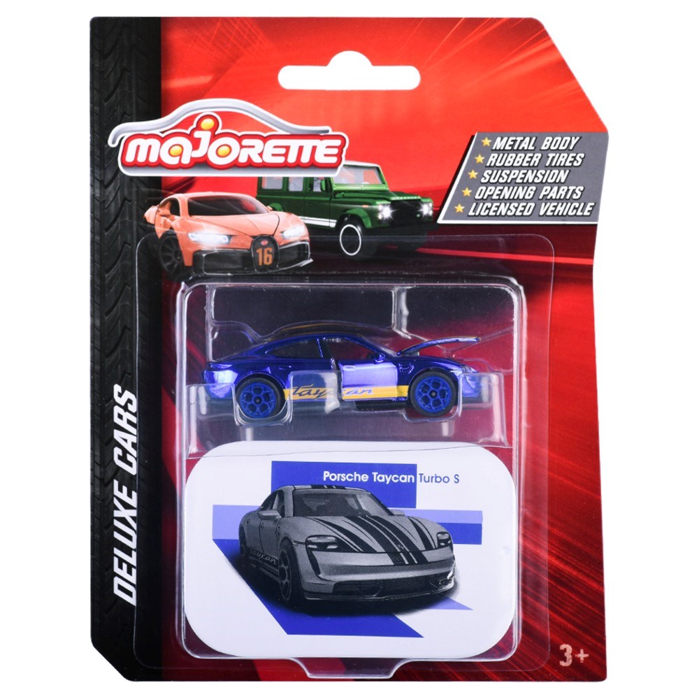 Majorette Deluxe Arabalar Tekli Paket Porsche Taycan Turbo S