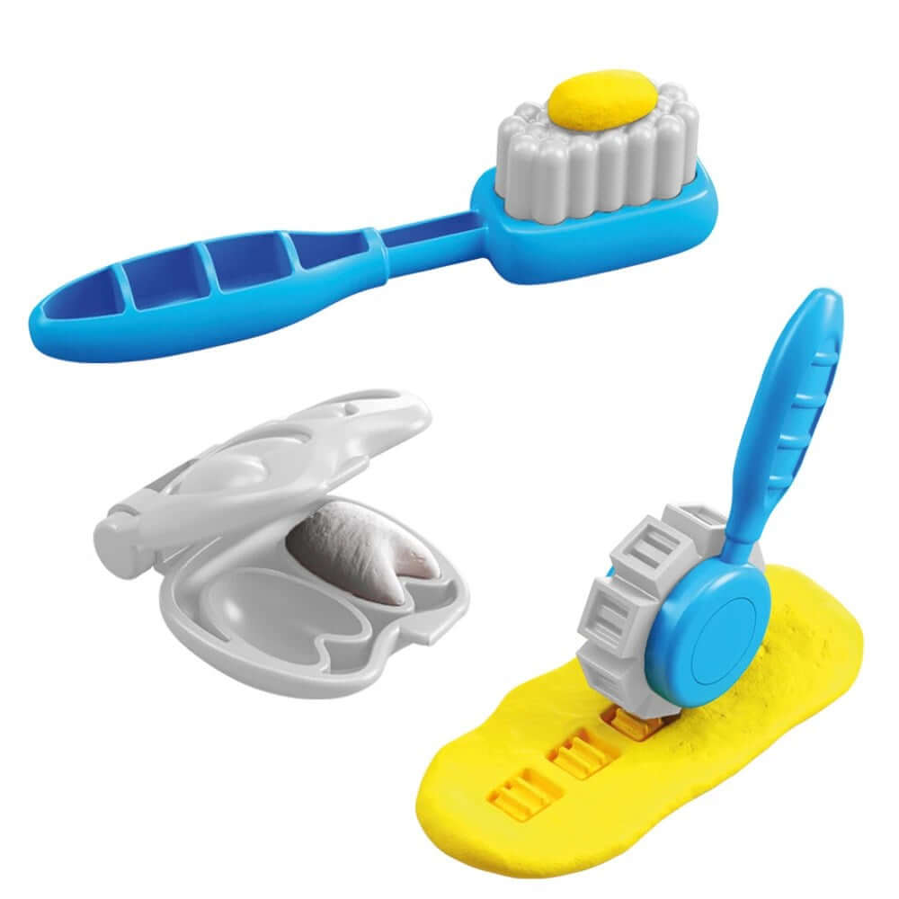 Dede Art Craft Dinozor Dişçi Oyun Hamur Set - Roket Oyuncak