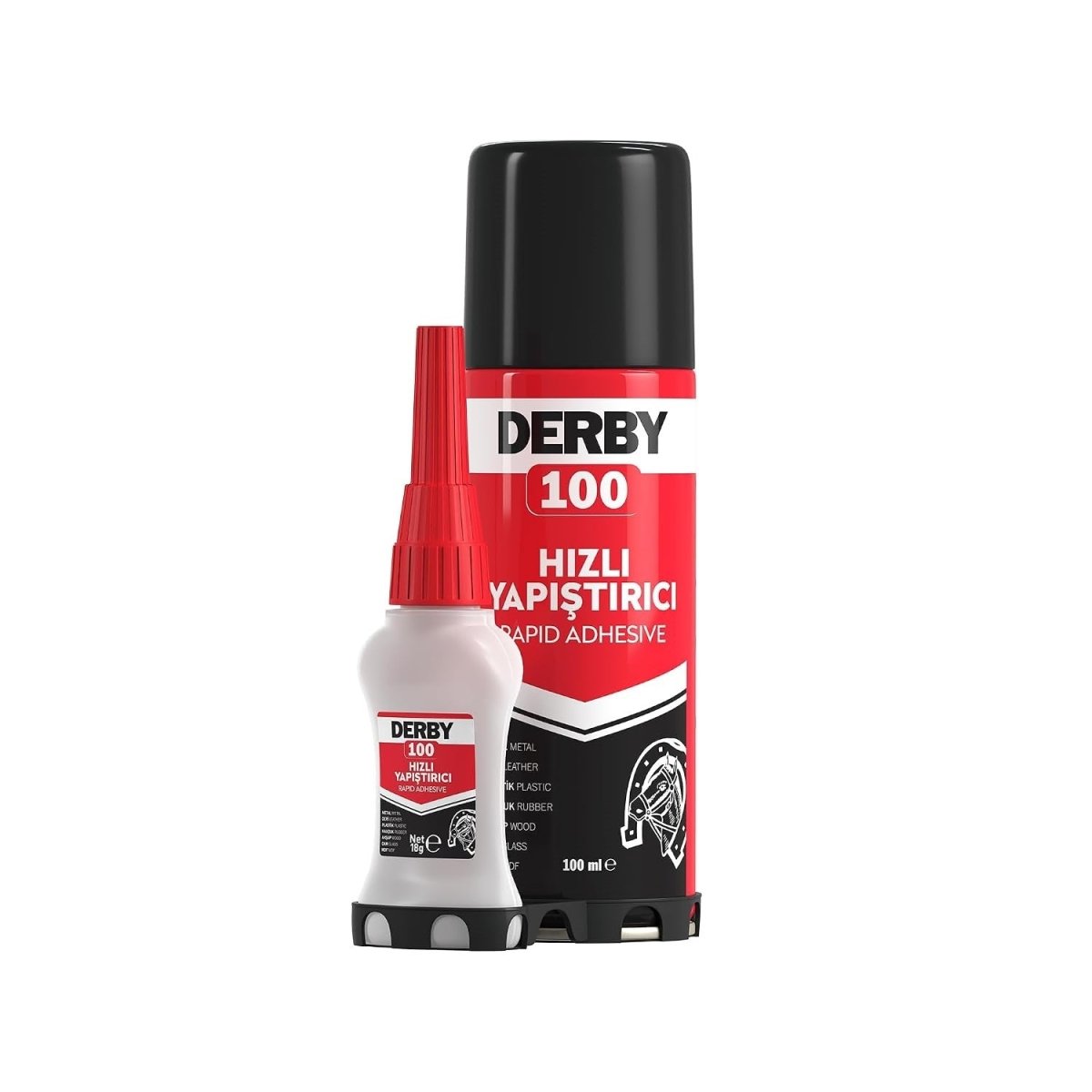 Derby 100 ml Hızlı Yapıştırıcı Seti (MDF & Çok Amaçlı Siyanoakrilat) - Roket Oyuncak