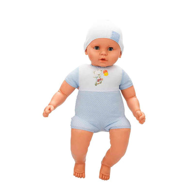 Dollz n More Denis Bebek 60 Cm Mavi Puantiyeli Beyaz Bere