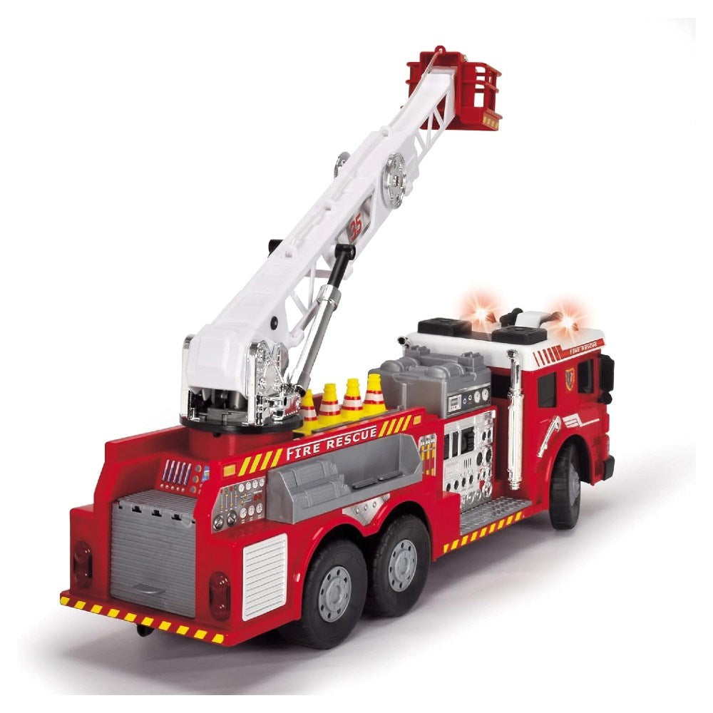 Dickie Aerial Ladder Truck Uzaktan Kumandalı İtfaiye Aracı with realistic features and remote control system.