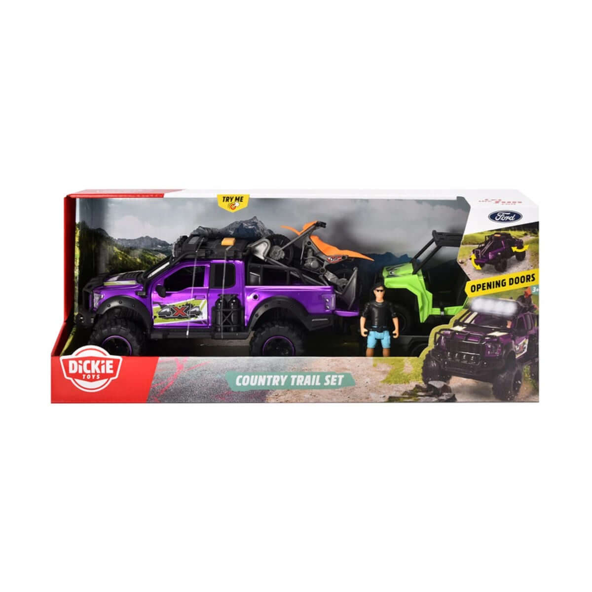 Dickie Sesli ve Işıklı Country Offroad Parkur Araç Seti - Roket Oyuncak