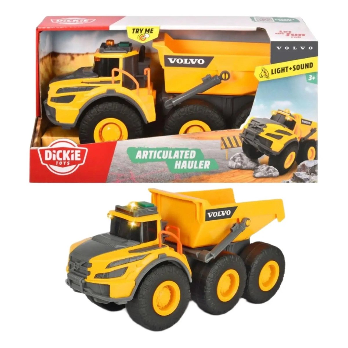 Dickie Sesli ve Işıklı Volvo Damperli Kamyon 203723007 - Roket Oyuncak