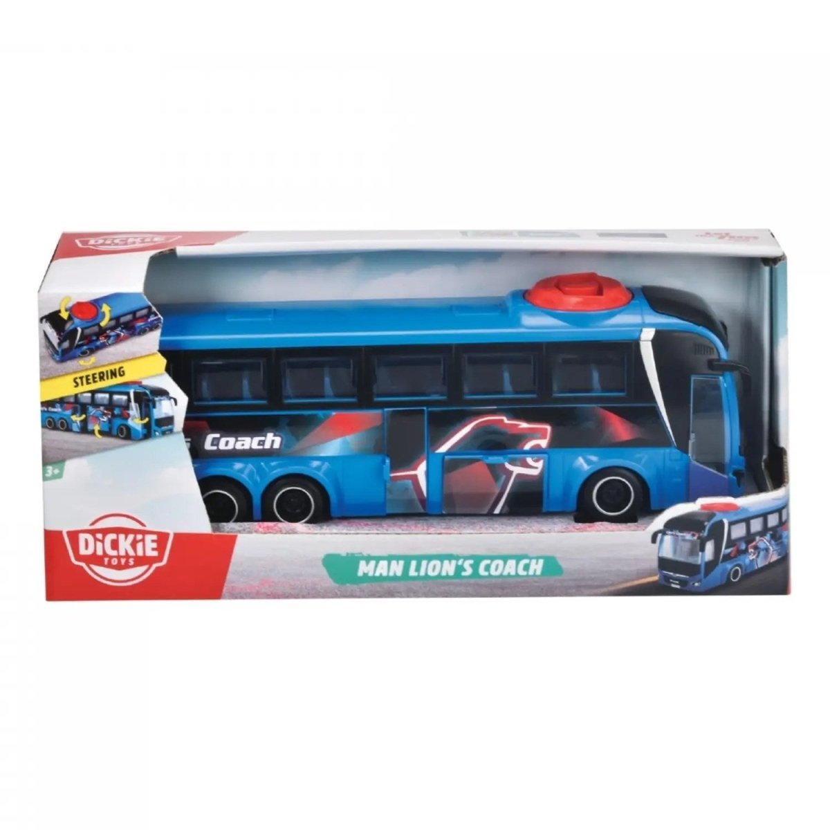 Dickie Toys Man Lion's Oyuncak Otobüs 26 Cm - Roket Oyuncak