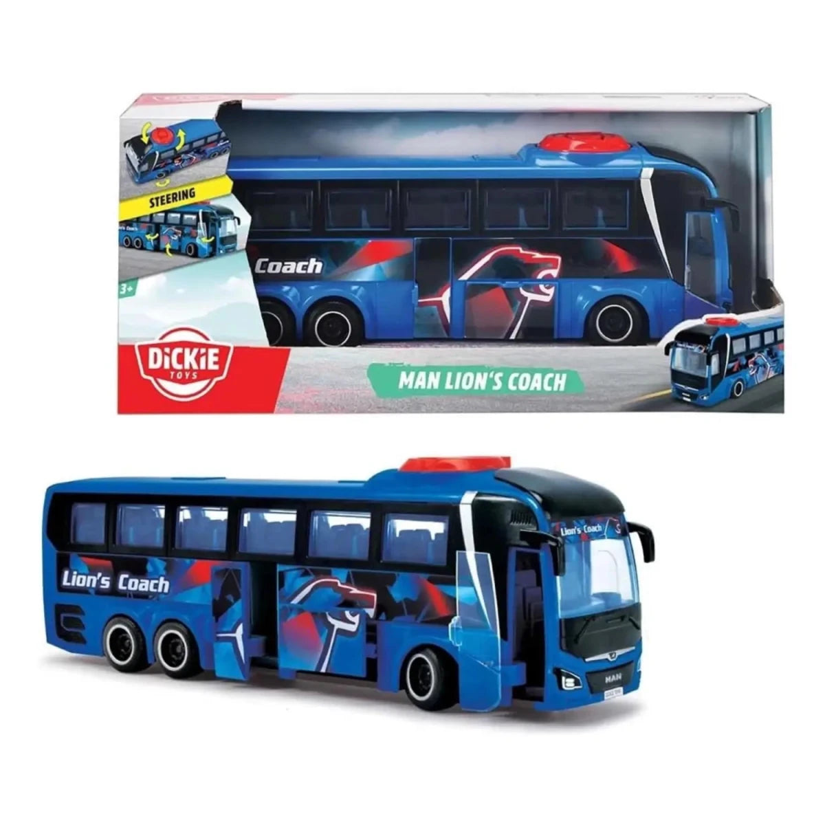 Dickie Toys Man Lion's Oyuncak Otobüs 26 Cm - Roket Oyuncak
