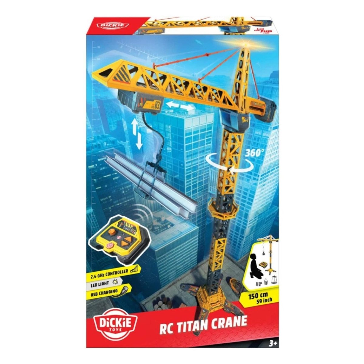 Dickie Uzaktan Kumandalı Titan Vinç 150 Cm 203729023 - Roket Oyuncak