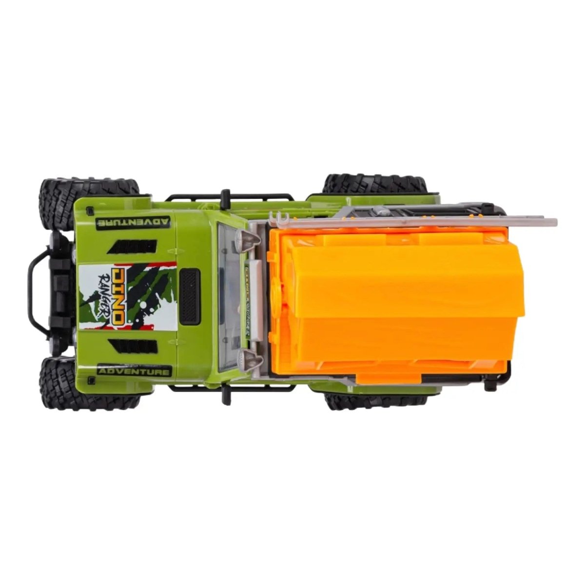 Dino Camper Sesli ve Işıklı Jeep Arazi Aracı, Ranger ve Dinozor Figürlü Macera Seti (23 cm) - Roket Oyuncak