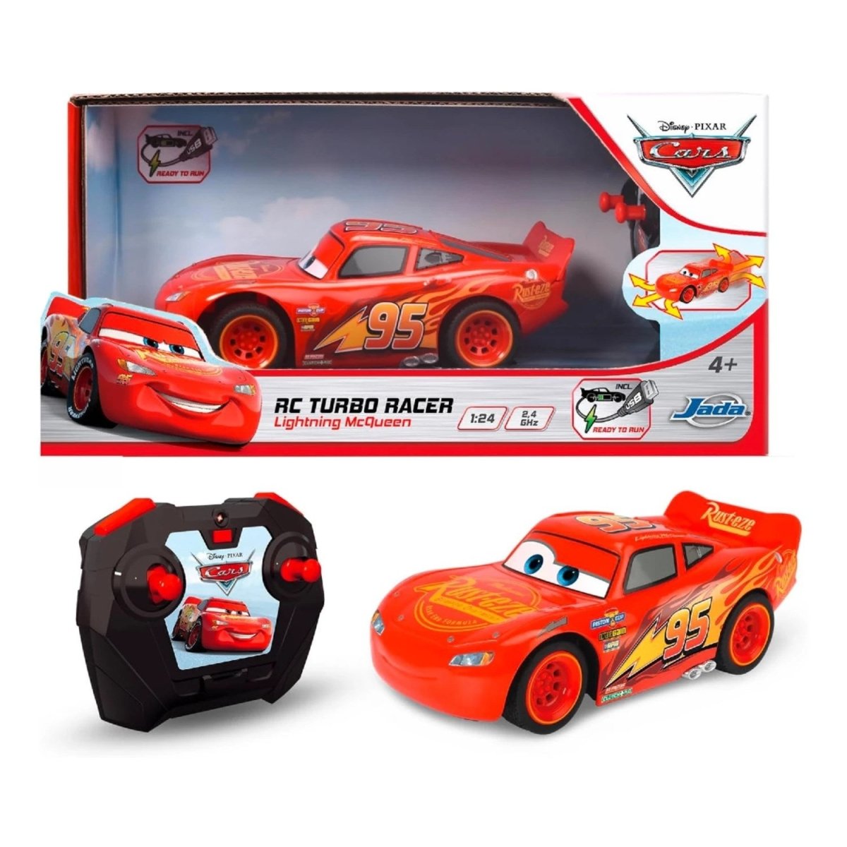 Disney Pixar Cars 3 Şimşek McQueen Turbo Racer Uzaktan Kumandalı Araba - Roket Oyuncak