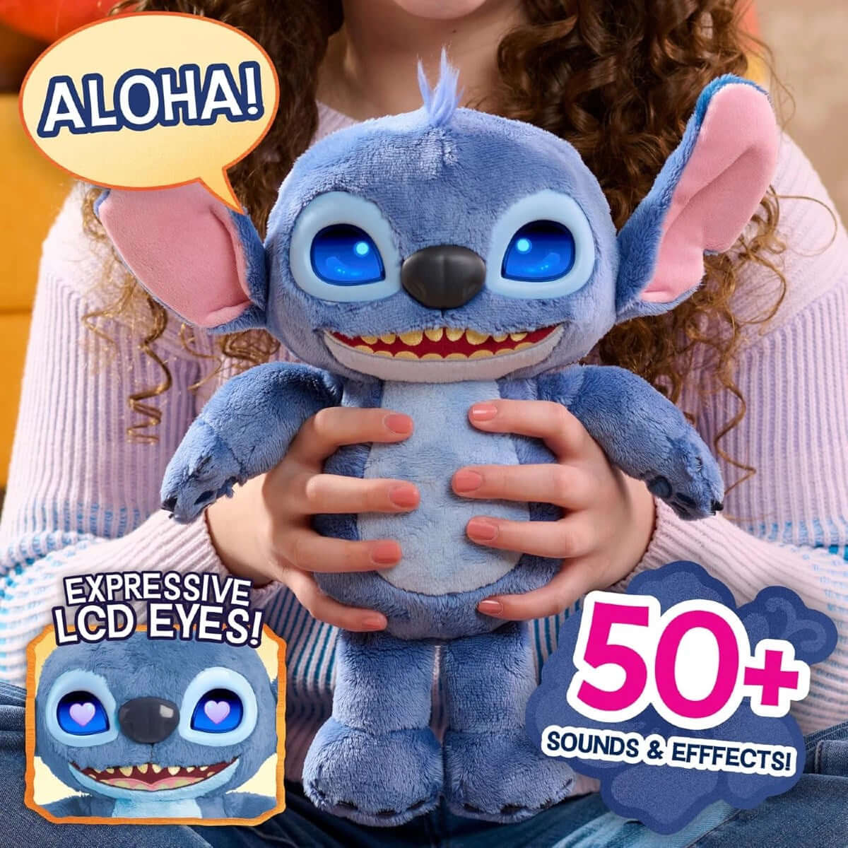 Disney Stitch Sesli 36 Cm Etikileşimli Peluş TTC52000 - Roket Oyuncak
