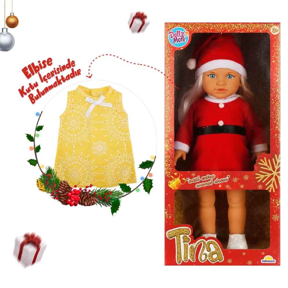 Doll n More Bebek Tina Yılbaşı 45 Cm - Roket Oyuncak